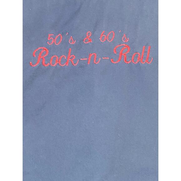 50s & 60s Rock N Roll Shirt Men's Size 3XL Black & Red Shirt Sleeve Button Up - Picture 3 of 8